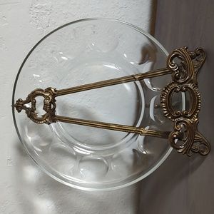 Egg Plate Platter Vintage Glass Clear